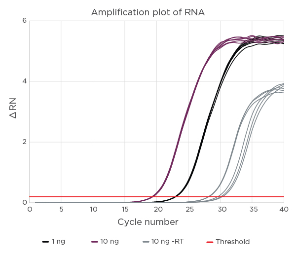 RNAdvance Amplification Plot of RNA