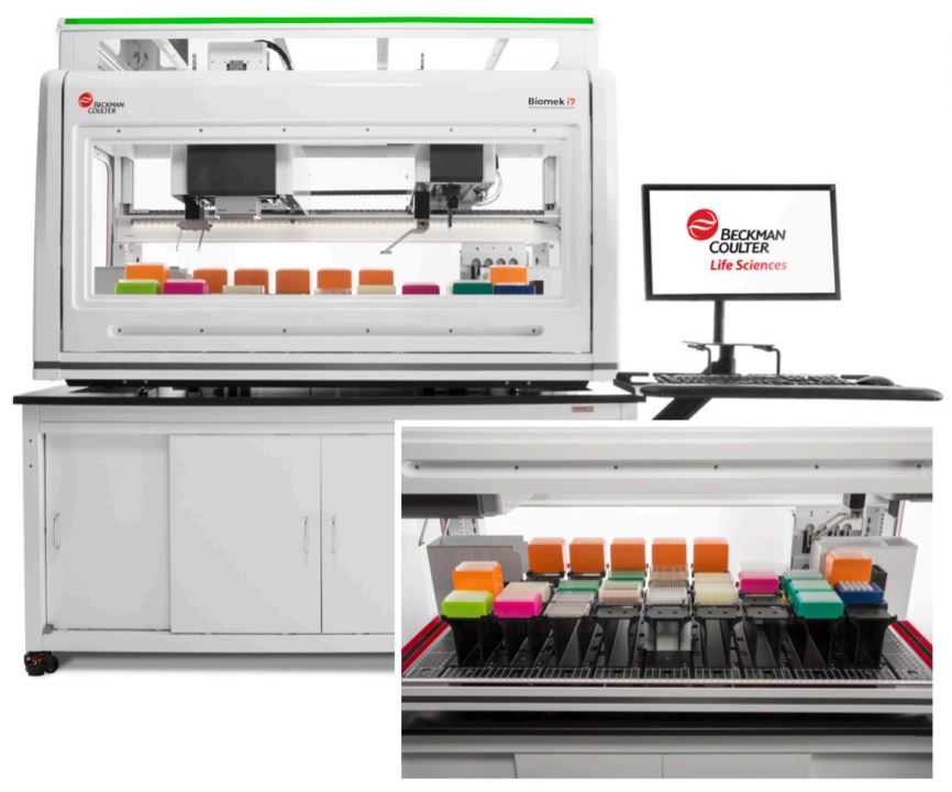 Biomek i7 Dual Hybrid (Multichannel 96, Span-8) Genomics Workstation