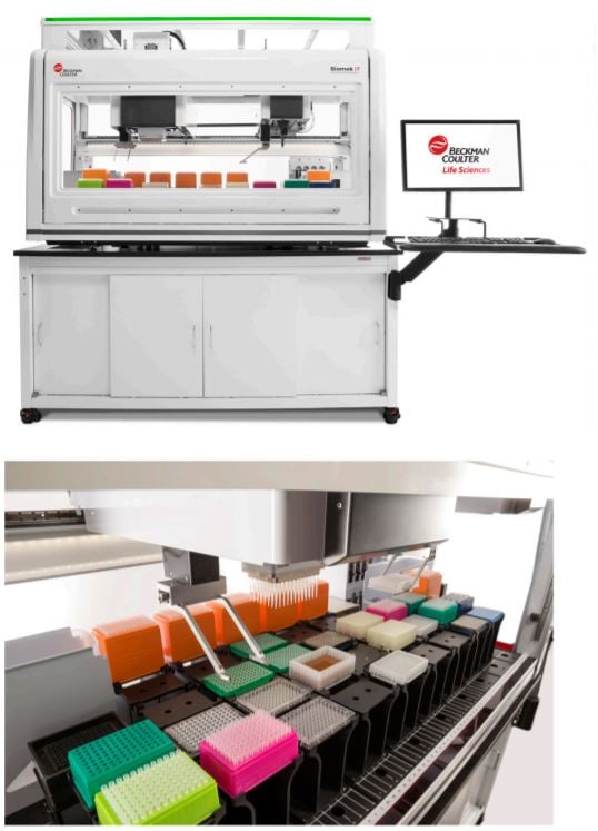 Biomek i7 Dual Hybrid (Multichannel 96, Span-8) Genomics Workstation