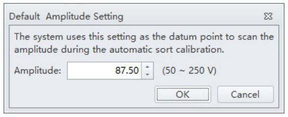 Default Amplitude Setting