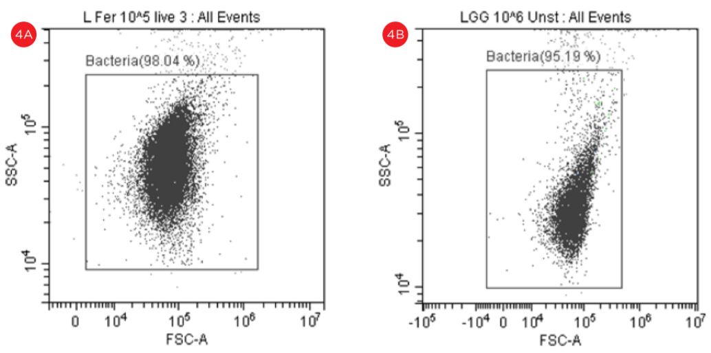 Figure 4 Forward Scatter versus Side Scatter Dot Plot