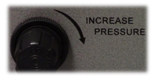 Figure 1 - Pressure settings