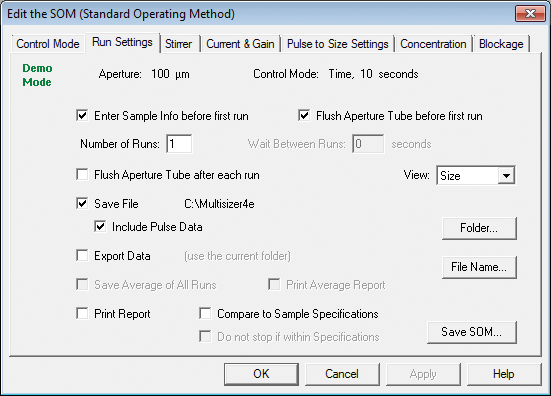 Edit the standard operating method
