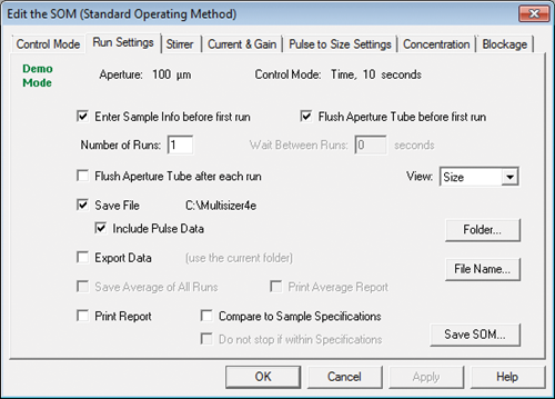 Edit the standard operating method