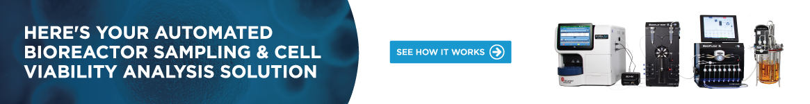 Here's your automated bioreactor sampling and cell viability analysis solution. See how it works.