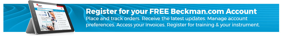 Register My Account for Beckman Coulter Life Sciences
