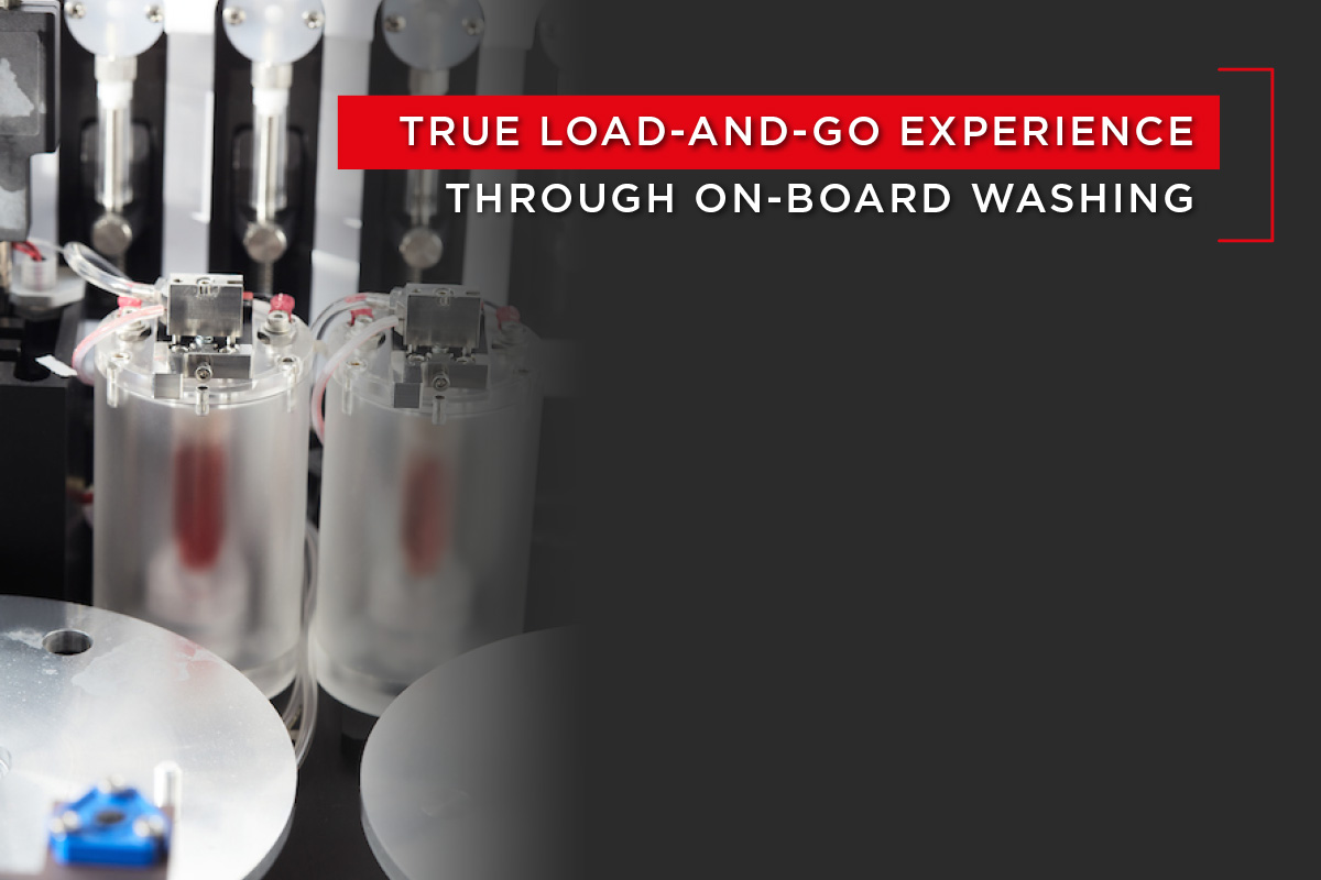 Washing chambers on board of CellMek SPS