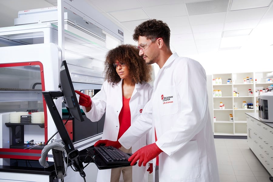 users working with Cydem VT Automated Clone Screening System 