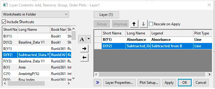 DGE-AUC Analysis in Origin, Step 3.8