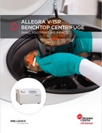 Cover of the brochure of Allegra V-15R benchtop centrifuge
