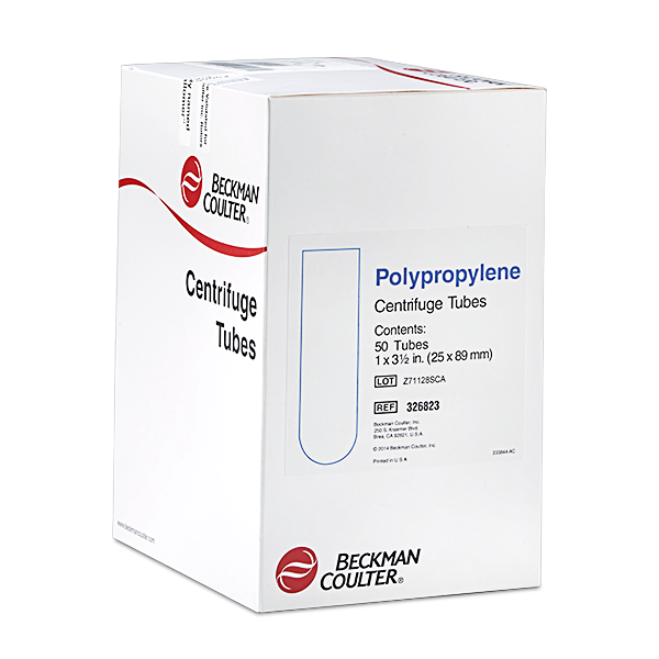 326823, 38.5 mL, Open-Top Thinwall Polypropylene Tube, 25 x