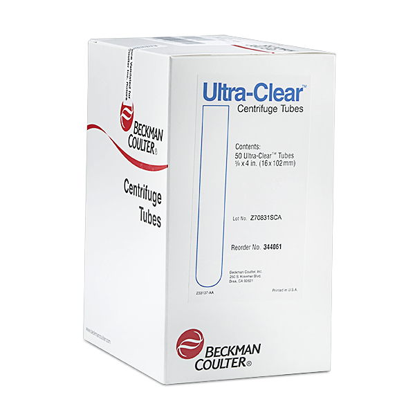 344061, 17 mL, Open-Top Thinwall Ultra-Clear Tube, 16 x