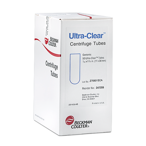 347356, 2.2 mL, Open-Top Thinwall Ultra-Clear Tube, 11 x