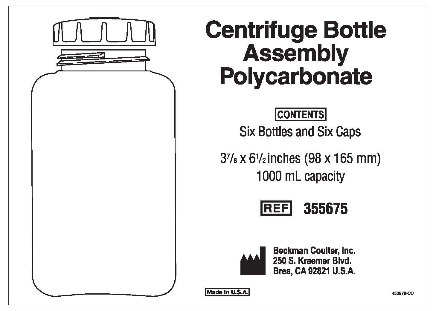 Centrifuges consumables tubes and bottles label