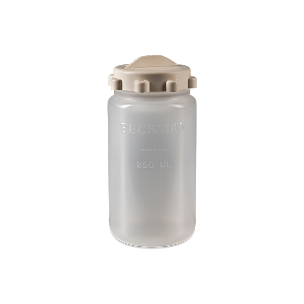 Flat Bottomed Polypropylene Bottle with Screw-On Cap
