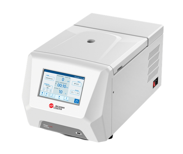 Allegra C-24R refrigerated benchtop microcentrifuge with touchscreen interface for high-speed low-volume sample processing