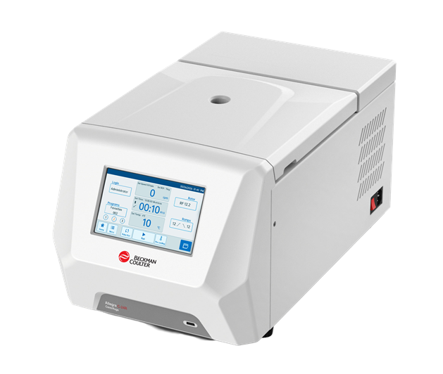 Allegra C-24R refrigerated benchtop microcentrifuge with touchscreen interface for high-speed low-volume sample processing