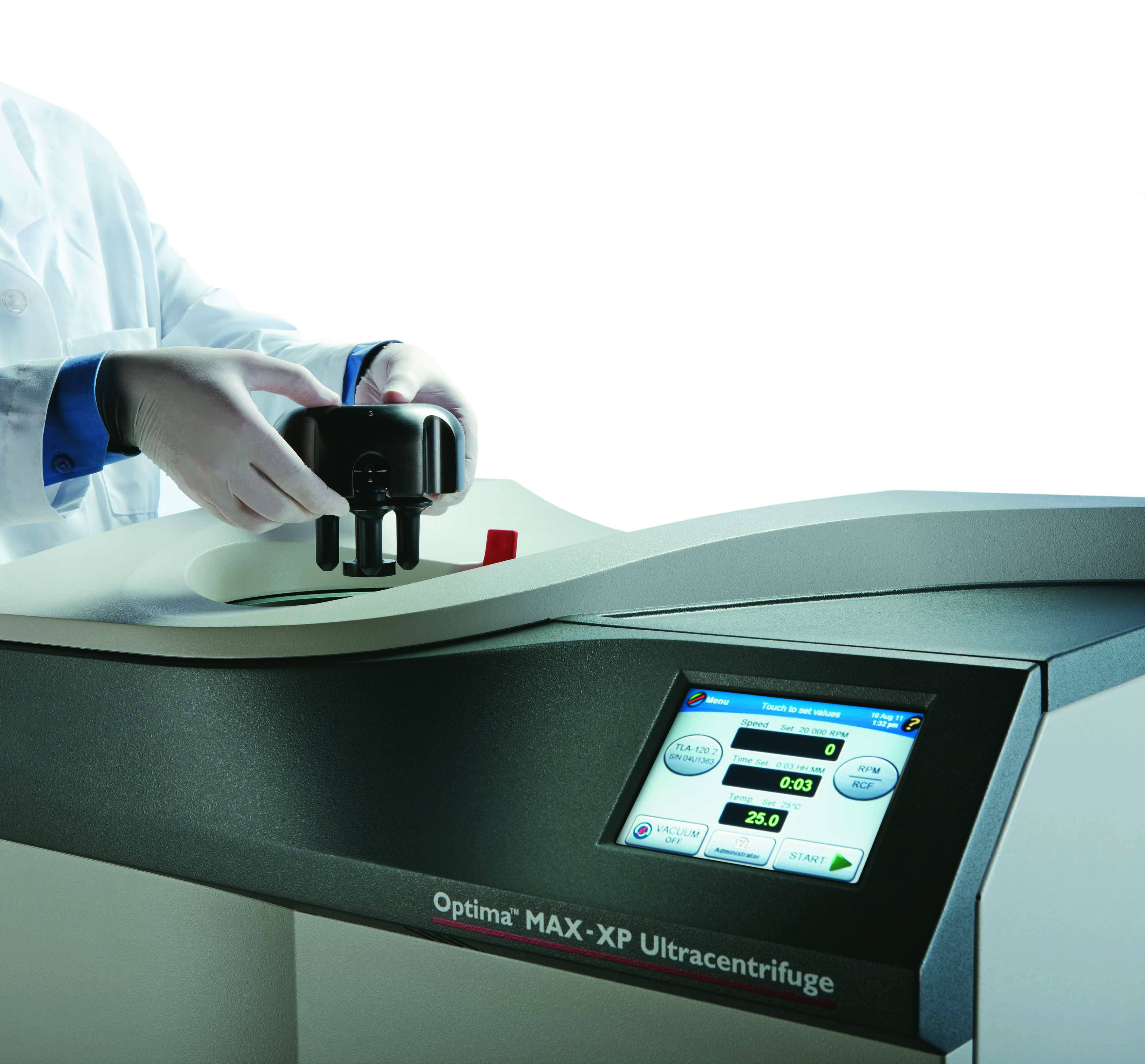 Loading a Rotor in the Optima MAX-XP Benchtop Ultracentrifuge