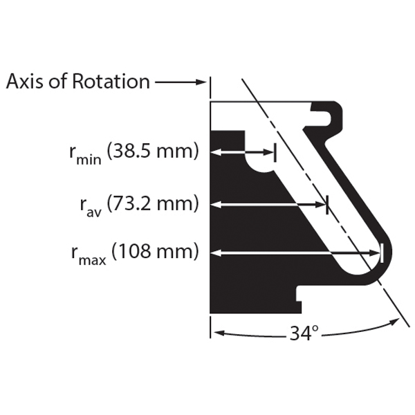 363055, JA-25.50 Fixed-Angle Aluminum Rotor