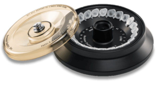 Fixed-Angle Aluminum Rotor with Polyphenylsulfone Screw-On Lid