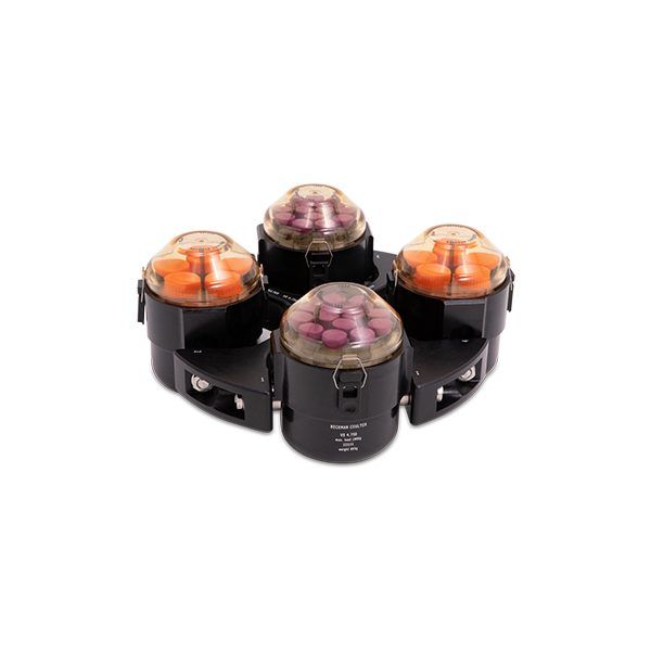 VS 4.750 Swinging-Bucket Rotor with bottles and lids
