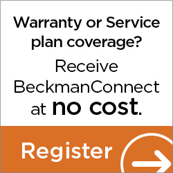 Receive Beckman Connect at no cost. Register. 