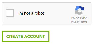 My Account Create Account Button