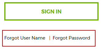 My Account Reset Username and Password