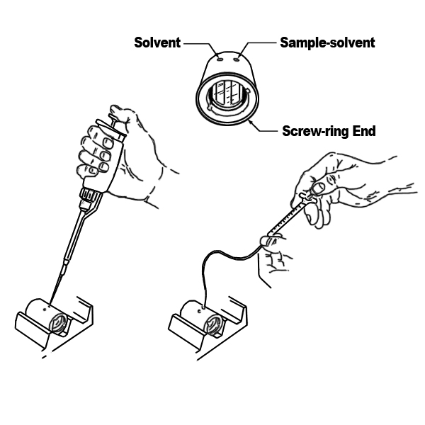 Filling an analytical cell with AUC