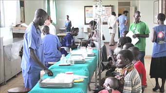 HIV patients receiving treatment