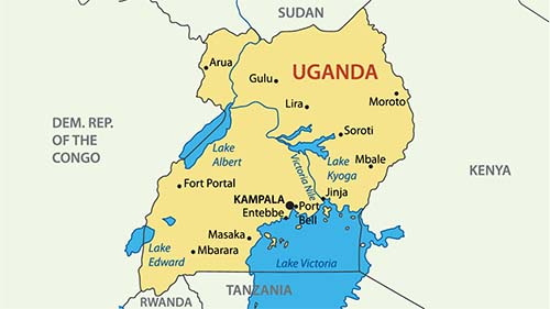 Uganda map