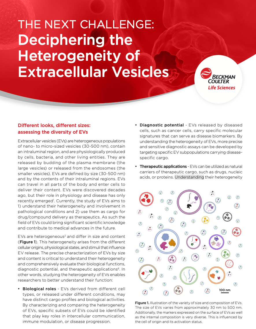 Deciphering the Heterogeneity of Extracellular Vesicles