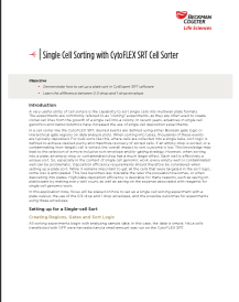 Single cell sorting with CytoFLEX SRT