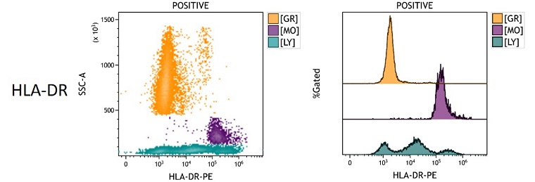 HLA-DR Measured Antigen Density in peripheral blood
