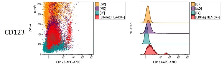 CD123 Measured Antigen Density in peripheral blood
