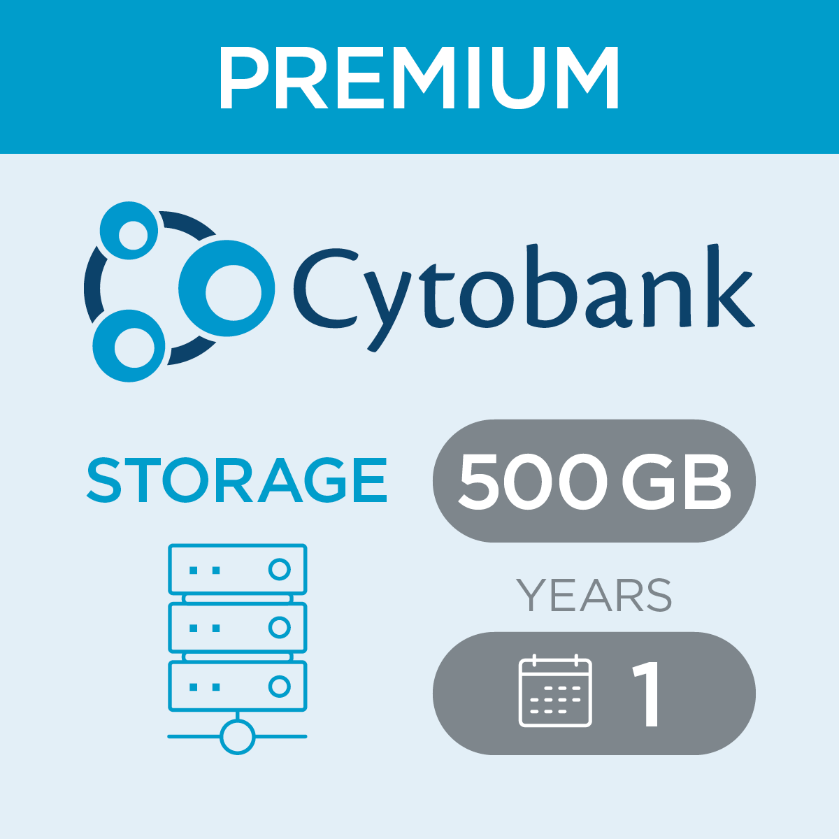 c47419, Cytobank Storage per 500 Gb for Premium, 1-year