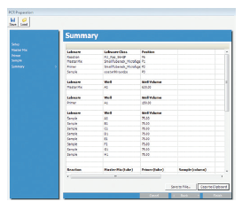 Figure 5. Click the “Save” button to save the setup condition. Click the “Load” button to import a saved file for repeat PCR reaction setup conditions.