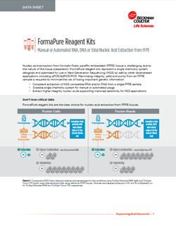 Genomics FormaPure XL Data Sheet