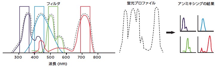 スペクトルフローサイトメトリーにおけるアンミキシング