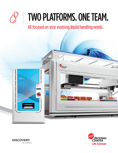 Automated Liquid Handling for Drug Discovery Brochure Cover