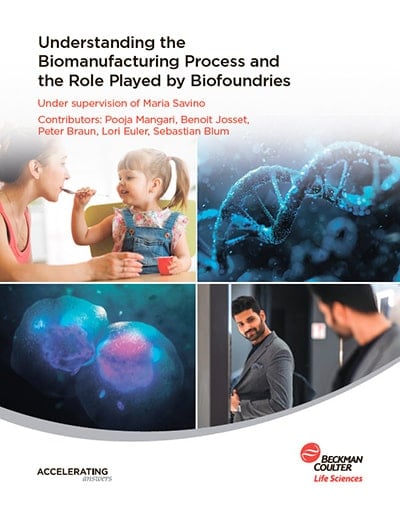 Understanding the Biomanufacturing Process and the Role Played by Biofoundries | eBook cover