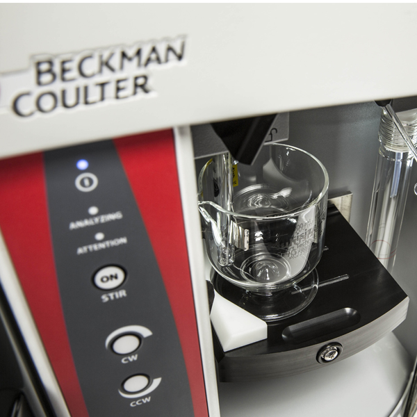 sample in a Multisizer 4e Coulter Counter for particle characterization