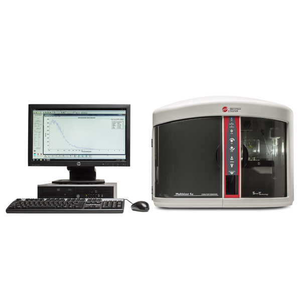 Multisizer 4e Coulter Counter for particle characterization with screen