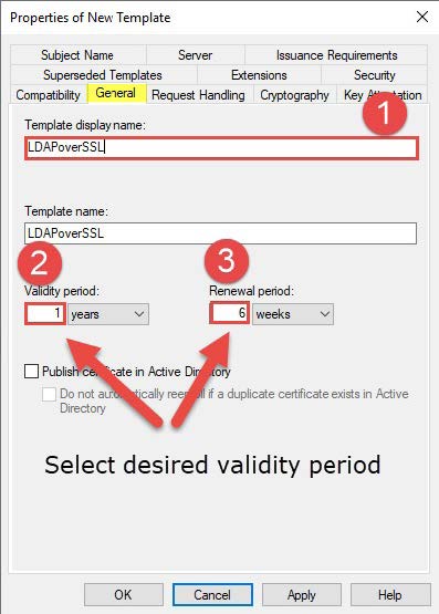 Configure the Template according to the following screenshots; at the end click “Apply” and “Ok” to save the settings2