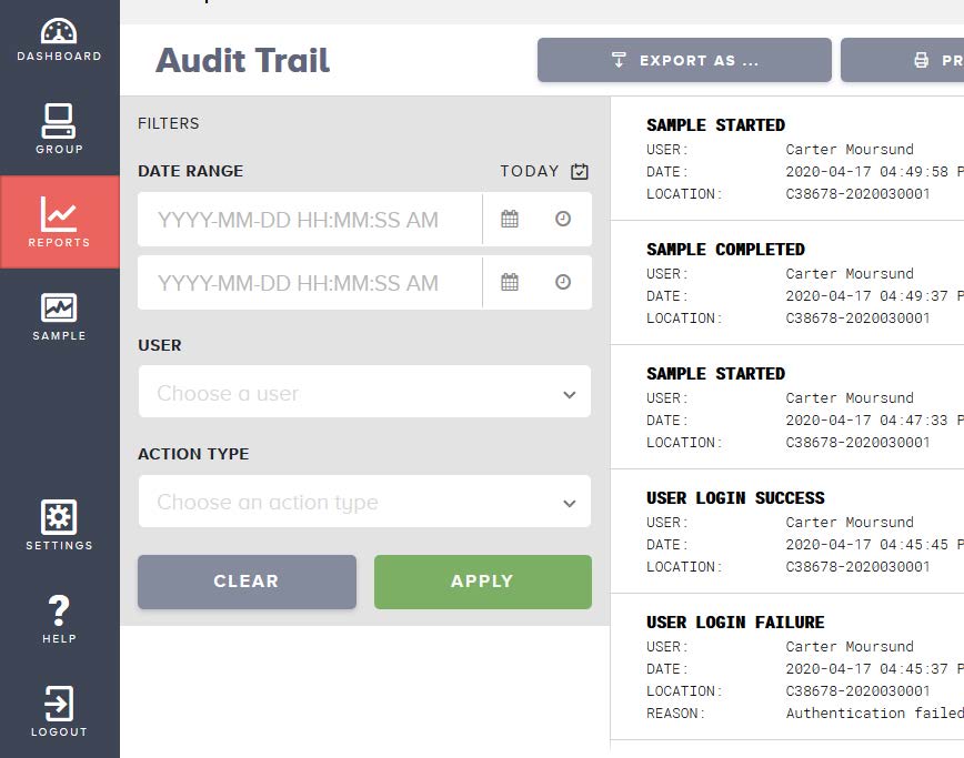 met one 3400+ audit trail