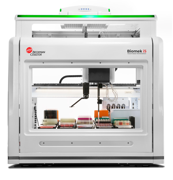 Лабораторная станция Biomek i5 Span-8, корпуса оборудованы HEPA-фильтрами