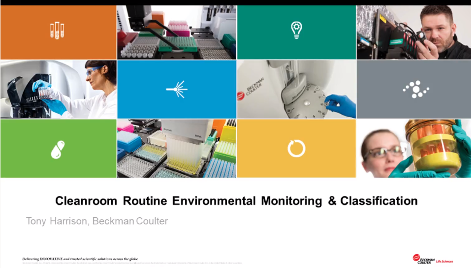 Cleanroom Routine Environmental Monitoring & Classification webinar